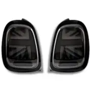 Rear Lights Set Union Jack LED For Mini One Cooper F55 F56 F57 14-19 Black Lamp