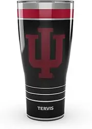 Tervis Traveler Indiana Hoosiers - Night Game Triple Walled Insulated Tumbler Travel Cup Keeps Drinks Cold & Hot, 30oz, Stainless Steel