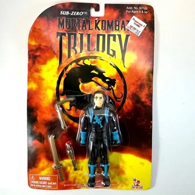 Vintage 1996 Toy Island Mortal Kombat Sub-Zero Action Figure MOC 5"