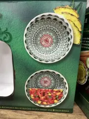 Buchanan's (4 oz) Ceramic Salsa Dip Bowl / Dish (Set of 4) - Limited Edition