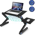 Height Adjustable Laptop Table, Portable Computer Laptop Desk Foldable Table