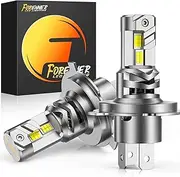forenner H4/9003 Light Bulb, Ultra Brightness 6500K Cool White Fog Light Bulbs, Plug-N-Play,1:1 Halogen Fit,Easy Installation,Pack of 2