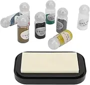 8pcs Embossing Powder Bundle Set, Multi Color Embossing Powder, 8 Fluorescent Embossing Colors, DIY Embossing Kit for Beginner, Scrapbooking Paper Crafting with Embossing Ink Pad