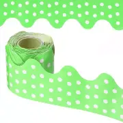 Dots Bulletin Board Border, 33 Feet Poster Chalkboard Cork, Green