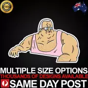 BIG LEZ BUFF Vinyl Car Sticker Decal Cheap Big Lez Show Aussie Meme Sassy Nollsy
