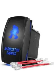 Sasquatch Rocker Switch Laser ON/OFF Led Light, Blue