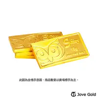 在飛比找PChome24h購物優惠-Jove gold 幸運守護神黃金條塊-15公克