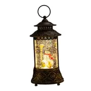 Christmas Musical Snow Globe Lantern with Handle