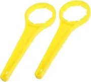 HEATSHAKING 2pcs Pail Cap Remover Tool Lightweight Plastic Bucket Opener with Dual Leverage for Easy Opening Compatible with Oil Barrels and Water Bottles Design for Household and Industrial