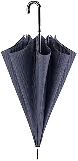 Portable Luxury Golf Umbrella Windproof Classic Stick Umbrella Oversized Rainproof British Push Cart Compatible Cane Umbrella for Travel Business