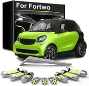 LED Interior Light Bulb Kit, For Smart Fortwo 450 451 453 2004-2010 2011 2012 2013 2014 2015 2016 2017 2018 2019 2020 2021