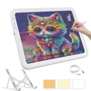 Rechargeable A4 Diamond Art Light Board,Super Bright Tracing Light Box,6 Leve...