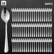 60 Pieces Forks /Spoons/Knives Silverware Set Stainless Steel Flatware Set