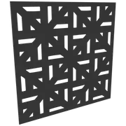 ProtectorAl 300-1200mm x 300-1200mm Dark Charcoal/Gloss White Mosaic Unframed Composite Deco Panel