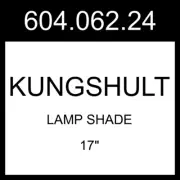 IKEA KUNGSHULT Lamp Shade Pleated White 17" 604.062.24