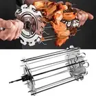 Oven Grill Cage Stainless Steel Meat Skewer Cage Heat-Resistant BBQ qrEyO