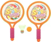 KOMBIUDA 1 Set Children's Tennis Racket Badminton Rackets Children Badminton Rackets Youth Tennis Racquet Badminton Racket for Children Badminton for PVC Orange