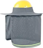 [Generic] Hard Hat Sun Shade - Hard Hat Sunshade Construction Sun Protection - Cooling Breathable Construction Helmets Attachment for Garden Work Site Landscaping Welding