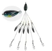 Durhams Tackle Shad Mob Jr Umbrella Rig - Blue Shad