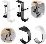 QKEPCY Pack of 4 Handbag Hooks for Table, Handbag Hanger, Adjustable Desk Hooks for School Desks, Office Tables, Bedroom Tables