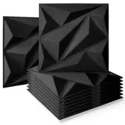 Acoustic Panels with Tape 20 Pack Soundproof Wall Panels Acoustic Foam Black