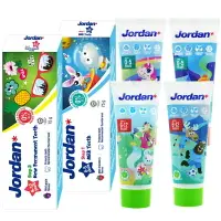 在飛比找樂天市場購物網優惠-挪威 Jordan 清新水果味兒童牙膏 75ml 含氟牙膏 