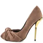 Privileged Valencia Suede Stiletto Heel Adorable Bow Pointed Toe Dress Pumps