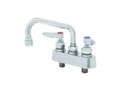 T&S Brass B-1120-XS-F12 8" Deck Mount Workboard Faucet w/ 6" Swivel Spout