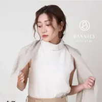 在飛比找momo購物網優惠-【BANNIES 喀什米爾圍巾】典藏窄版｜裸燕麥(純羊絨 保