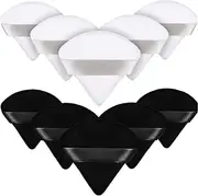 Powder Puff Face Makeup Sponges Face Triangle Makeup Puff Soft for Loose Powder Wet Dry Dual-Use Cosmetic Tool 10PCS,Powder Puff