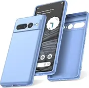 Watana Google Pixel 7 Pro 5G Case, Soft Touch Silicone Mobile Phone Case, Shockproof, Dustproof, Non-Slip Full Body Armour with Microfibre Lining for Pixel 7pro 5G, Light Blue