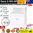 Sideboard Buffet Cabinet Kitchen Bathroom Storage Cupboard White Shelf New 2door