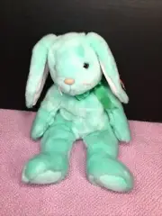 NWT-VINTAGE-13” 1998 Ty Beanie Buddy Hippity Bunny Rabbit Plush Light Green