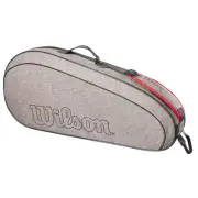 Wilson Team Squash Tennis 3 Racquet Bag - Heather Grey