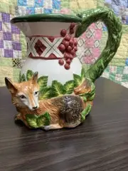 Noritake Red Fox Pitcher - Royal Hunt Collection - 3930 - New- No Box