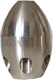 Jetter Nozzle Cleaning Pipe Spraying Nozzle Spray Head High Pressure Jetter Head Stainless Steel, Front 1 Rear 6, 6.1cmx3.9cm