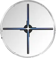 3D Holographic Fan LED Display Projector for Store Advertising, Mini Hologram 3D Sign with Bright Effect Festival Advertising Display(52CM with Cover)