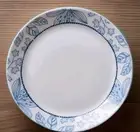 Corelle Everyday Rutherford set of 4 Dinner Plates 10½" Blue Floral Trim NEW