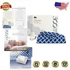 500 Thread Count Twin Bed Sheets Set - Soft Quatrefoil Navy, Deep Pocket