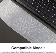 Silicone for K860 Logitech Keyboard Cover for Logitech K860 Ergo Keyboard Cover