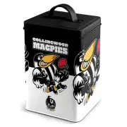 Collingwood Magpies AFL Cookie Storage Tin with Full Colour Logo Design