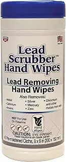Birchwood Casey Unisex-Adult Birchwood Casey Lead Scrubber Hand Wipes 40 Pre-Moistened Towelettes BC-32440, Unknown, 8" x 6"