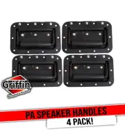 Flush Speaker Cabinet Handles for DJ PA Rack Road Case (Set of 4) by GRIFFIN