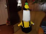 Lemon Gnome Geese Outfit Crochet Geese Clothes Outdoor Statue Dress