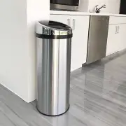 Automatic Trash Can Touchless Sensor Stainless Steel Kitchen Office Bathroom 13