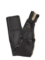 New With Tags Brixton Union Denim Black Wash Overalls Size XL