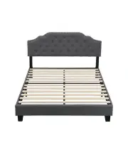 [IHOMDEC] BEF02 Queen Size Bed Frame Base Mattress Platform in Grey