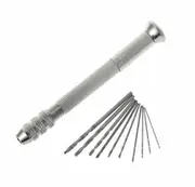 Hand Precision Hand Drill - 11 Piece Set