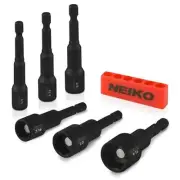 10190A Impact Ready Magnetic Nut Driver Bit Set | 6 Piece | SAE | 1/4” to 9/16”