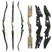 62'' Recurve Bow ILF 25-60lbs Archery Takedown Hunting Target Aluminum Riser